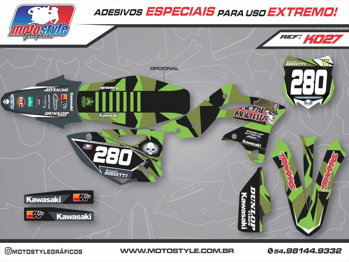 K027 GRÁFICO ADESIVO KAWASAKI METAL MULISHA